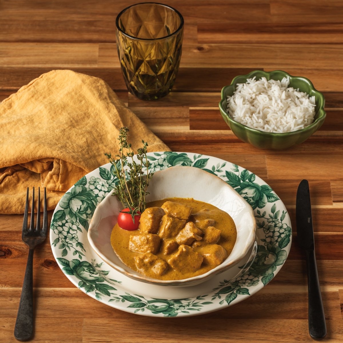 Caril de frango aromático