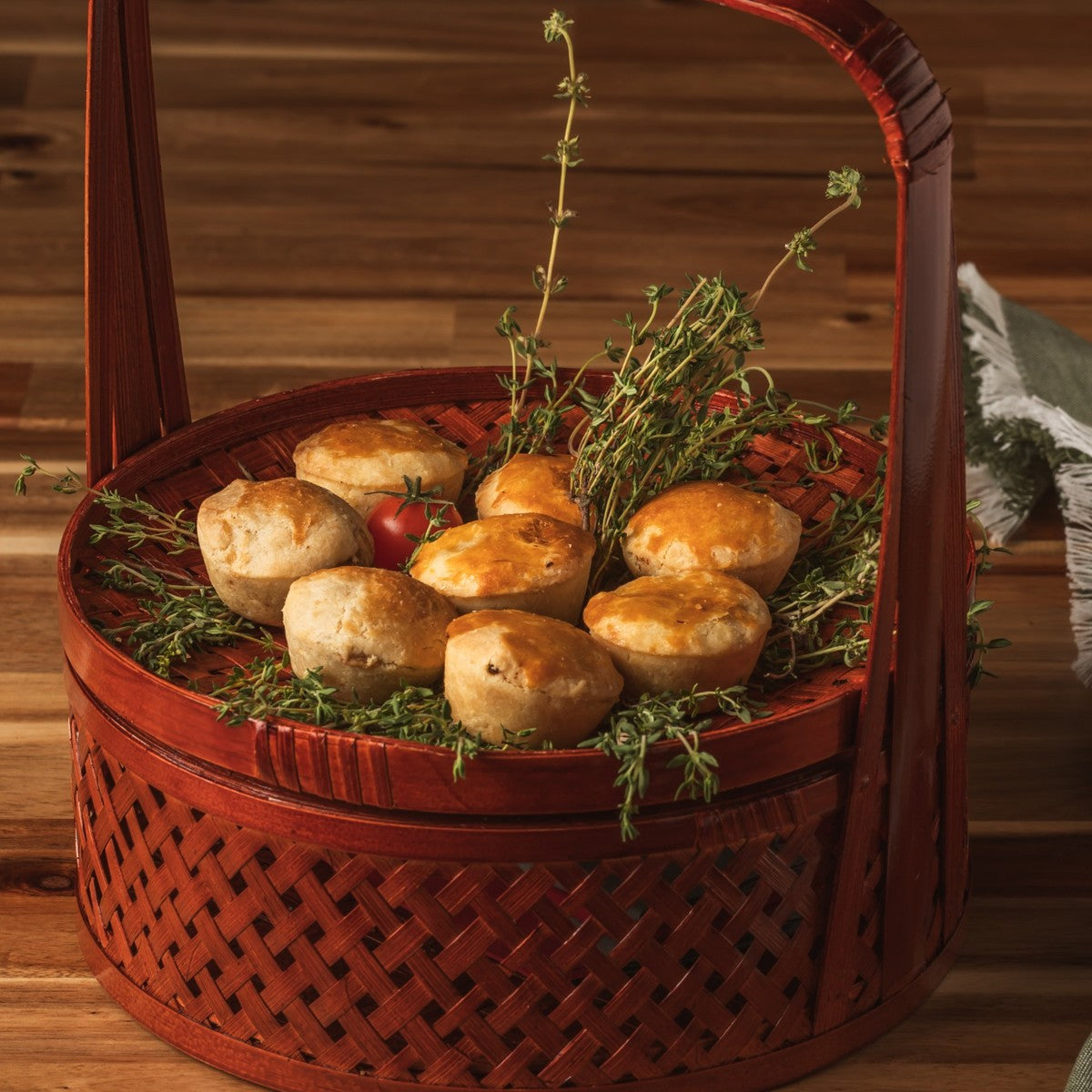 Mini empada de frango - 6 unidades