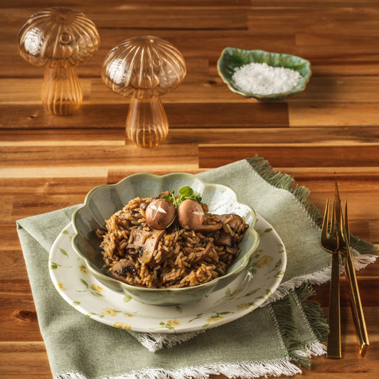 Arroz de cogumelos