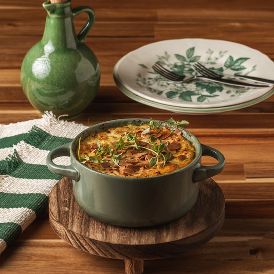 Bacalhau espiritual com lascas de amêndoas