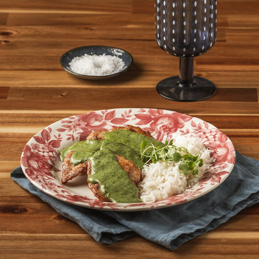 Bifinhos de frango com molho de espinafre