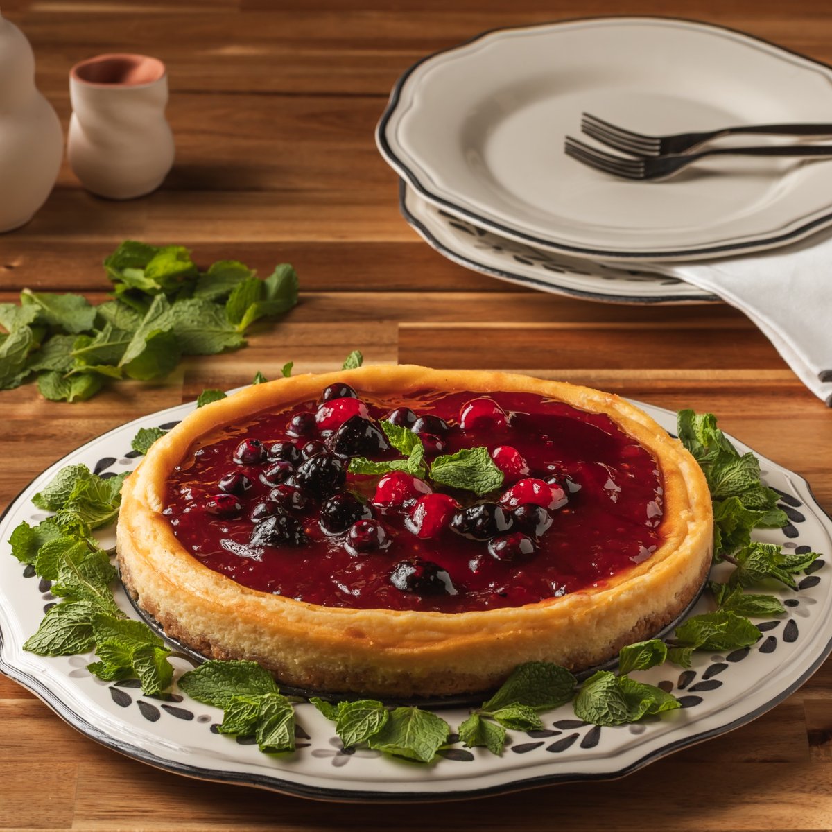 Cheesecake de frutos vermelhos