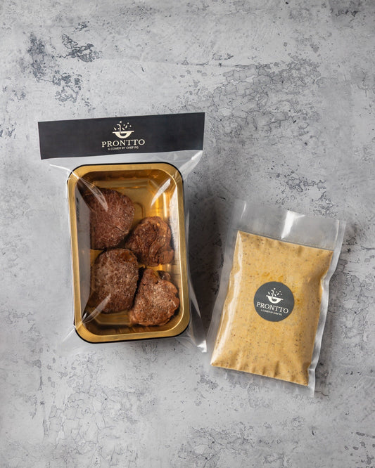 Medalhão de mignon ao molho de mostarda