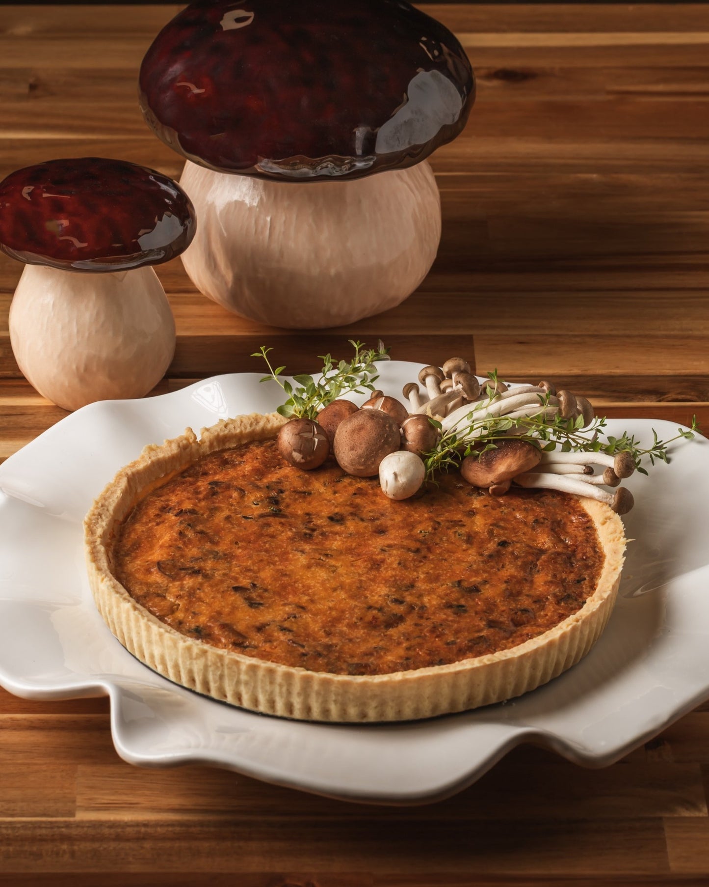 Quiche de cogumelos