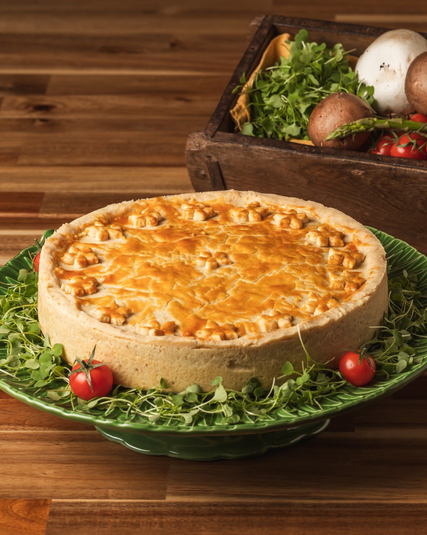 Torta de frango cremosa